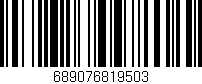 Código de barras (EAN, GTIN, SKU, ISBN): '689076819503'