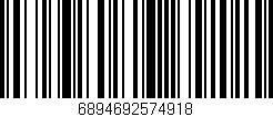 Código de barras (EAN, GTIN, SKU, ISBN): '6894692574918'