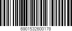 Código de barras (EAN, GTIN, SKU, ISBN): '6901532600178'