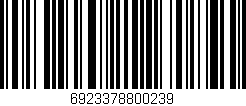 Código de barras (EAN, GTIN, SKU, ISBN): '6923378800239'