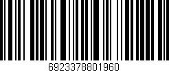Código de barras (EAN, GTIN, SKU, ISBN): '6923378801960'