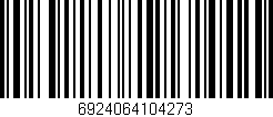 Código de barras (EAN, GTIN, SKU, ISBN): '6924064104273'