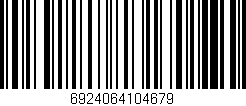 Código de barras (EAN, GTIN, SKU, ISBN): '6924064104679'