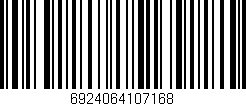 Código de barras (EAN, GTIN, SKU, ISBN): '6924064107168'
