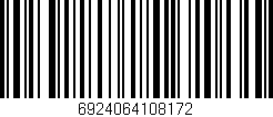 Código de barras (EAN, GTIN, SKU, ISBN): '6924064108172'