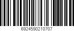 Código de barras (EAN, GTIN, SKU, ISBN): '6924590210707'