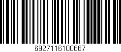 Código de barras (EAN, GTIN, SKU, ISBN): '6927116100667'