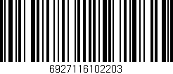 Código de barras (EAN, GTIN, SKU, ISBN): '6927116102203'