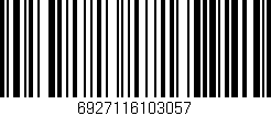 Código de barras (EAN, GTIN, SKU, ISBN): '6927116103057'