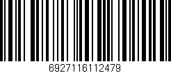 Código de barras (EAN, GTIN, SKU, ISBN): '6927116112479'