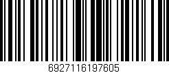 Código de barras (EAN, GTIN, SKU, ISBN): '6927116197605'
