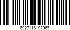 Código de barras (EAN, GTIN, SKU, ISBN): '6927116197865'