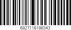 Código de barras (EAN, GTIN, SKU, ISBN): '6927116198343'