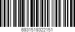 Código de barras (EAN, GTIN, SKU, ISBN): '6931519322151'
