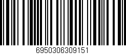 Código de barras (EAN, GTIN, SKU, ISBN): '6950306309151'