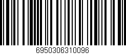 Código de barras (EAN, GTIN, SKU, ISBN): '6950306310096'