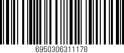 Código de barras (EAN, GTIN, SKU, ISBN): '6950306311178'