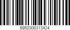 Código de barras (EAN, GTIN, SKU, ISBN): '6950306313424'
