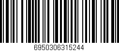 Código de barras (EAN, GTIN, SKU, ISBN): '6950306315244'