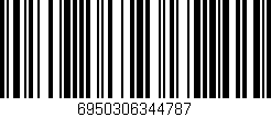Código de barras (EAN, GTIN, SKU, ISBN): '6950306344787'