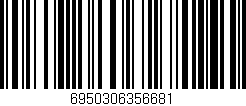 Código de barras (EAN, GTIN, SKU, ISBN): '6950306356681'