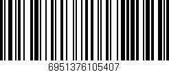 Código de barras (EAN, GTIN, SKU, ISBN): '6951376105407'
