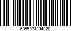 Código de barras (EAN, GTIN, SKU, ISBN): '6955974904028'