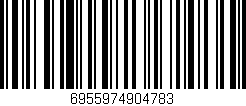Código de barras (EAN, GTIN, SKU, ISBN): '6955974904783'
