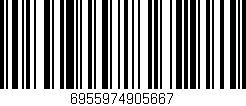 Código de barras (EAN, GTIN, SKU, ISBN): '6955974905667'