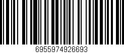 Código de barras (EAN, GTIN, SKU, ISBN): '6955974926693'