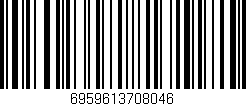 Código de barras (EAN, GTIN, SKU, ISBN): '6959613708046'