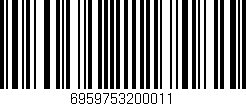 Código de barras (EAN, GTIN, SKU, ISBN): '6959753200011'