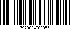 Código de barras (EAN, GTIN, SKU, ISBN): '6970004900955'