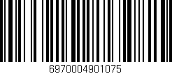 Código de barras (EAN, GTIN, SKU, ISBN): '6970004901075'