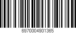 Código de barras (EAN, GTIN, SKU, ISBN): '6970004901365'
