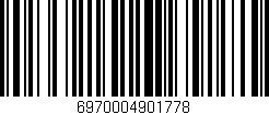Código de barras (EAN, GTIN, SKU, ISBN): '6970004901778'