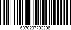 Código de barras (EAN, GTIN, SKU, ISBN): '6970287793206'
