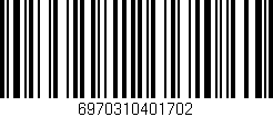 Código de barras (EAN, GTIN, SKU, ISBN): '6970310401702'