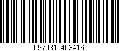 Código de barras (EAN, GTIN, SKU, ISBN): '6970310403416'