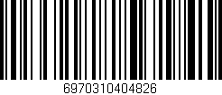 Código de barras (EAN, GTIN, SKU, ISBN): '6970310404826'