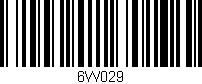 Código de barras (EAN, GTIN, SKU, ISBN): '6W029'