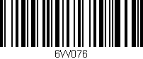 Código de barras (EAN, GTIN, SKU, ISBN): '6W076'