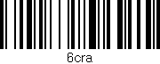 Código de barras (EAN, GTIN, SKU, ISBN): '6cra'