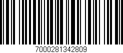 Código de barras (EAN, GTIN, SKU, ISBN): '7000281342809'