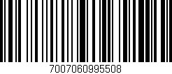 Código de barras (EAN, GTIN, SKU, ISBN): '7007060995508'