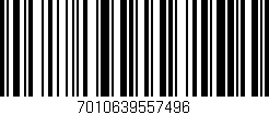 Código de barras (EAN, GTIN, SKU, ISBN): '7010639557496'