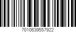 Código de barras (EAN, GTIN, SKU, ISBN): '7010639557922'