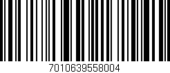 Código de barras (EAN, GTIN, SKU, ISBN): '7010639558004'