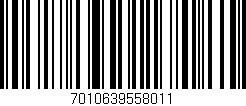 Código de barras (EAN, GTIN, SKU, ISBN): '7010639558011'