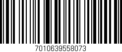 Código de barras (EAN, GTIN, SKU, ISBN): '7010639558073'